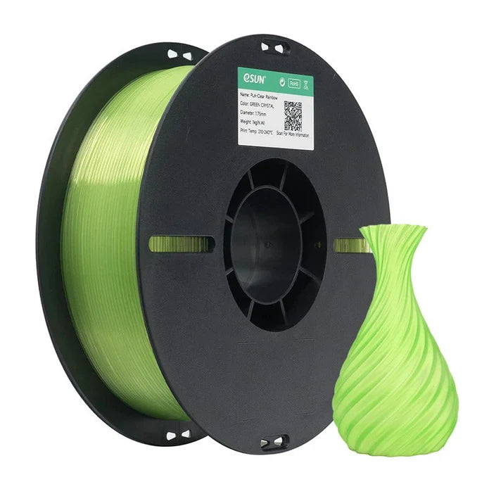 eSun PLA-Clear Rainbow 3D Print Filament 1.75mm 1kg