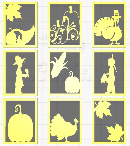 Thanksgiving Lithophane Inserts