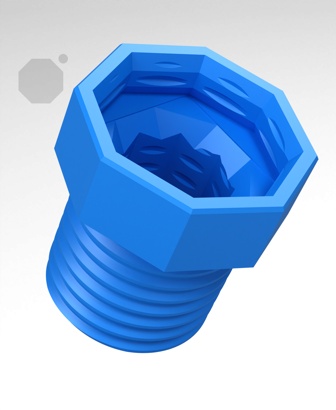Big Thread Bolt