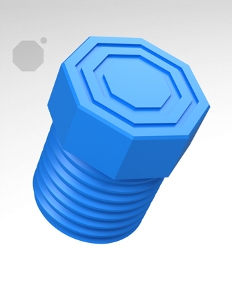 Big Thread Bolt