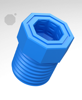 Big Thread Bolt