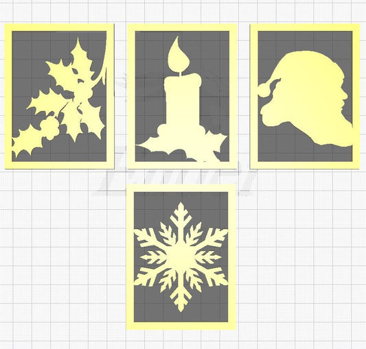 Christmas Lithophane Inserts