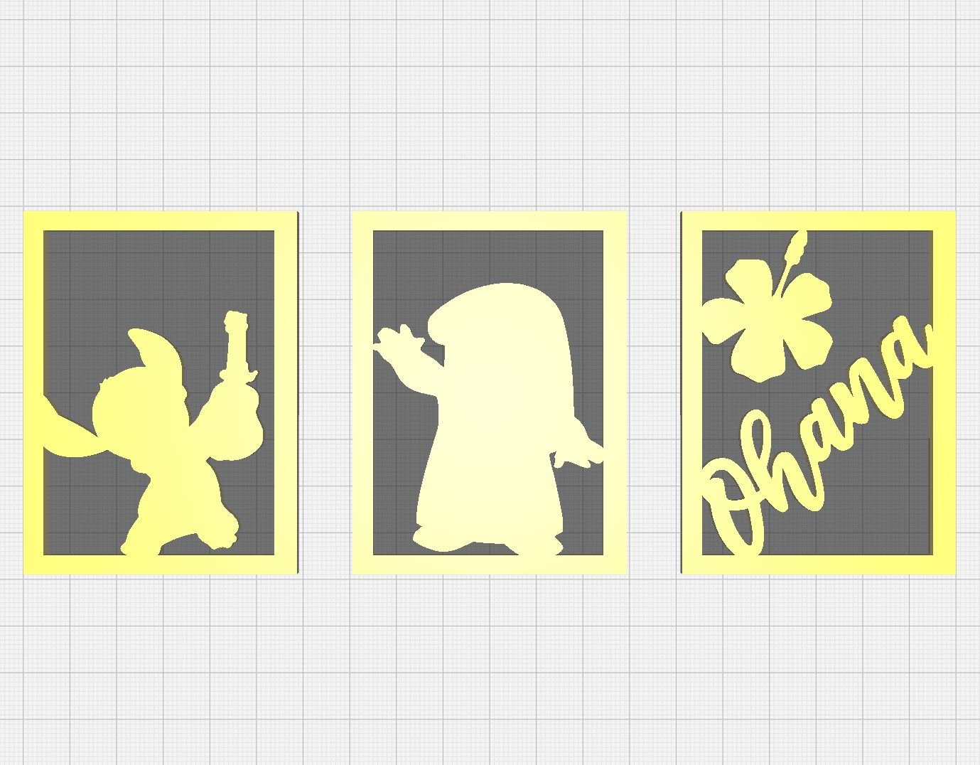 Lilo and Stitch Lithophane Inserts