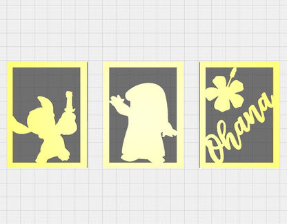 Lilo and Stitch Lithophane Inserts