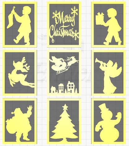 Christmas Lithophane Inserts