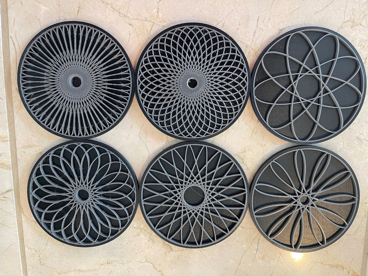 Spirograph Coaster Set