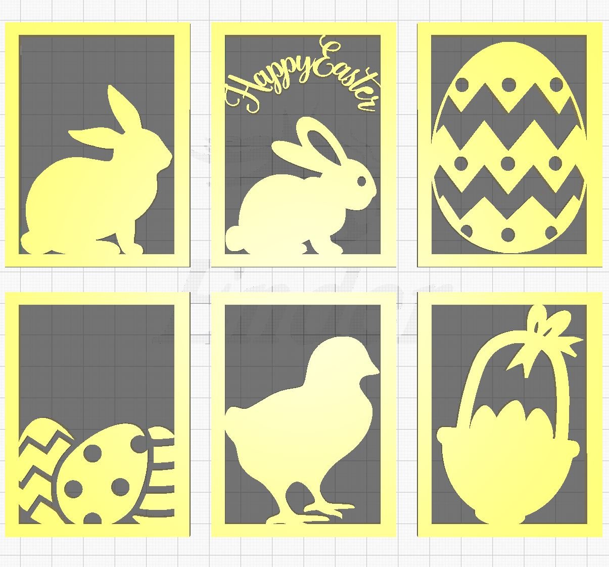 Easter Lithophane Inserts