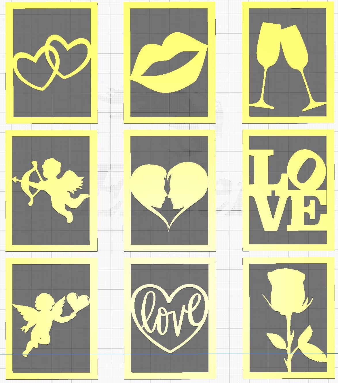 Valentines Lithophane Inserts