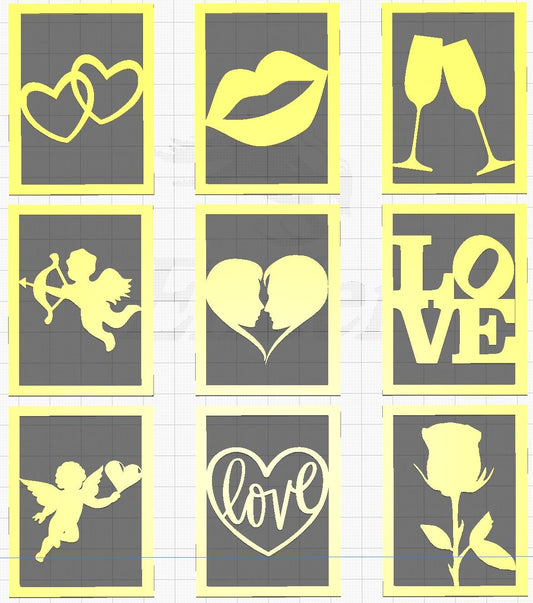 Valentines Lithophane Inserts