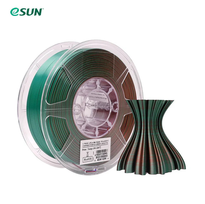 eSun PLA Mystic Triple Colour Silk PLA 3D Print Filament 1.75mm 1kg