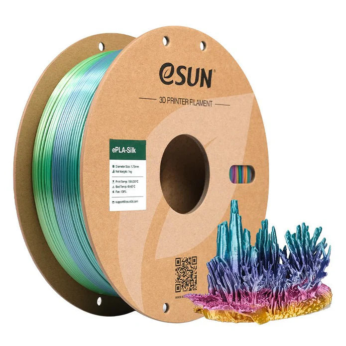 eSun Rainbow Silk PLA 3D Print Filament 1.75mm 1kg