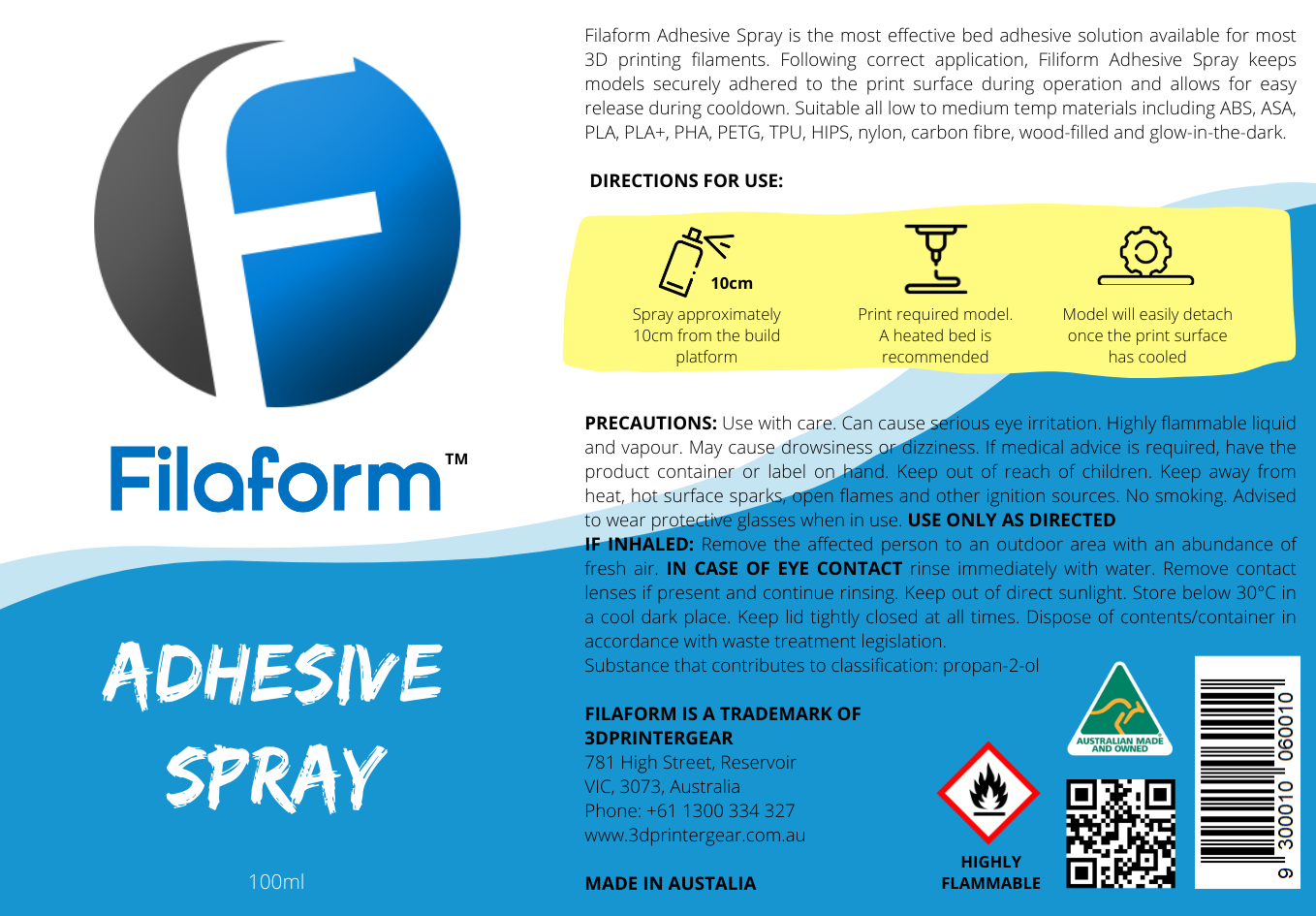 Filaform Bed Adhesive Spray