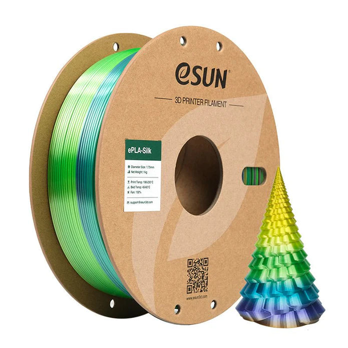 eSun Rainbow Silk PLA 3D Print Filament 1.75mm 1kg