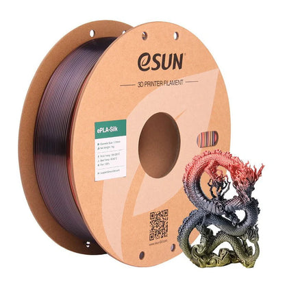 eSun Rainbow Silk PLA 3D Print Filament 1.75mm 1kg