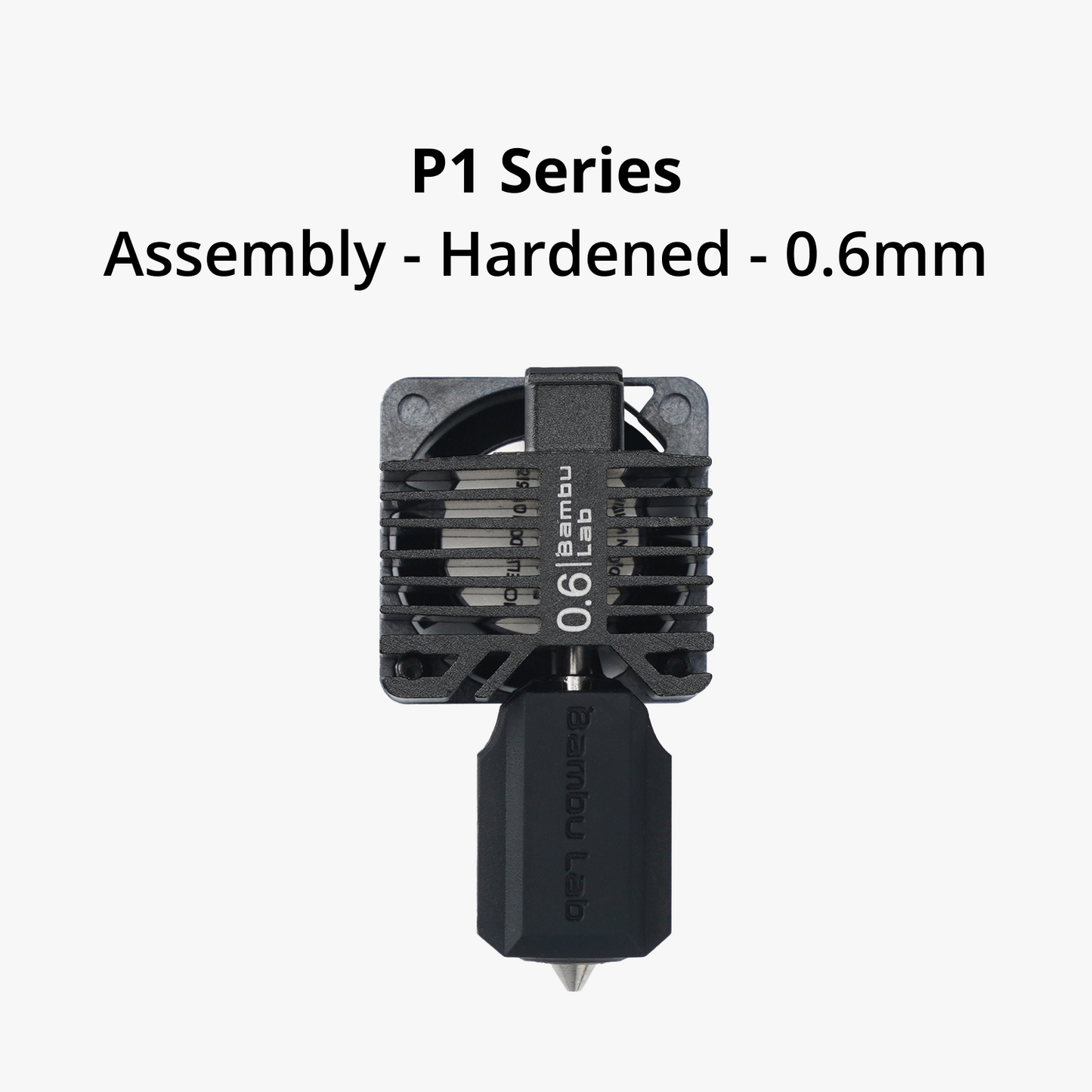 Complete Hotend Assembly with Hardened Steel Nozzle compatible with P1P, P1S