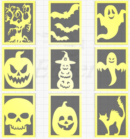 Halloween Lithophane Inserts