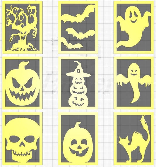 Halloween Lithophane Inserts