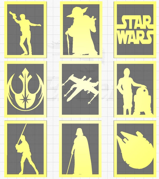 Star Wars Lithophane Inserts