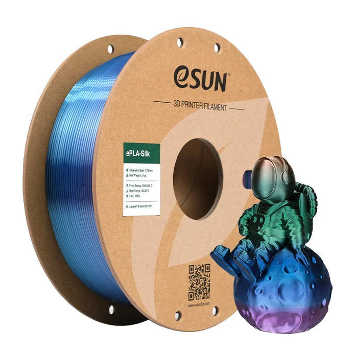 eSun Rainbow Silk PLA 3D Print Filament 1.75mm 1kg