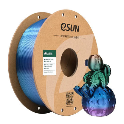 eSun Rainbow Silk PLA 3D Print Filament 1.75mm 1kg