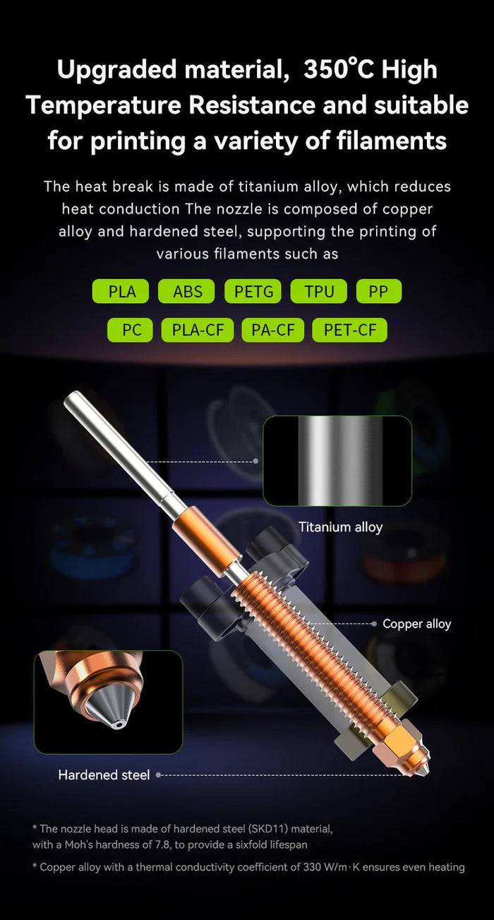 Creality K2 Plus OEM Ceramic Hotend Kit for K2 Plus