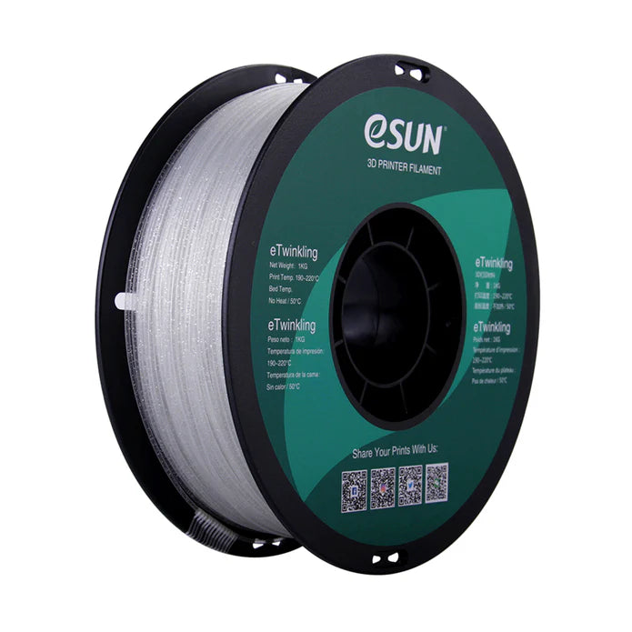 eSun eTwinkling Glitter PLA 3D Print Filament 1.75mm 1kg