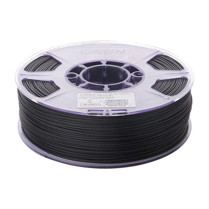 eSun ePA-12 CF Carbon Fibre Reinforced Nylon 3D Print Filament 1kg 1.75mm