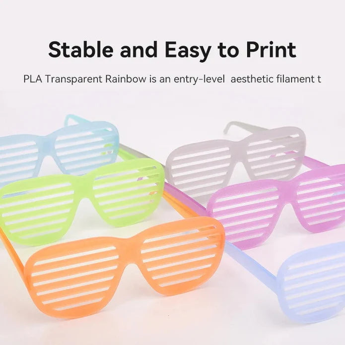 eSun PLA-Clear Rainbow 3D Print Filament 1.75mm 1kg