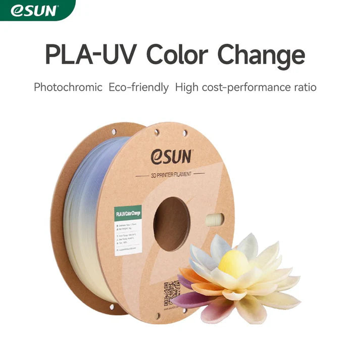 eSun PLA UV Colour Change 3D Print Filament 1.75mm 1kg