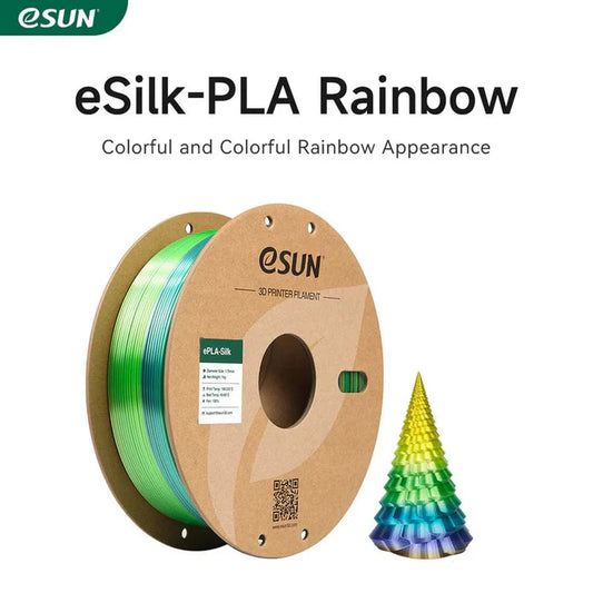eSun Rainbow Silk PLA 3D Print Filament 1.75mm 1kg