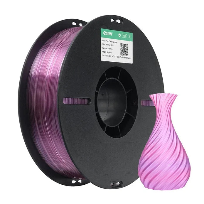 eSun PLA-Clear Rainbow 3D Print Filament 1.75mm 1kg