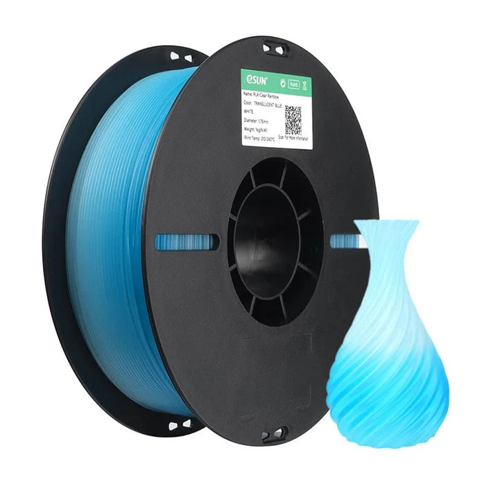 eSun PLA-Clear Rainbow 3D Print Filament 1.75mm 1kg