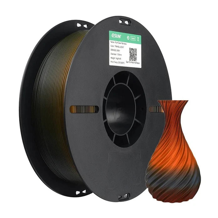 eSun PLA-Clear Rainbow 3D Print Filament 1.75mm 1kg