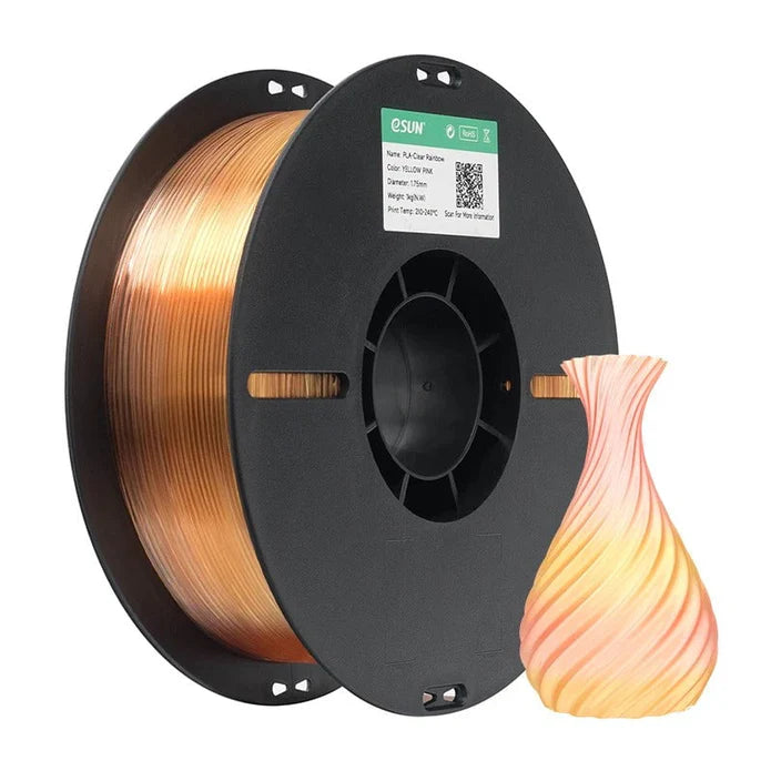 eSun PLA-Clear Rainbow 3D Print Filament 1.75mm 1kg